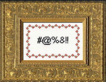 Curses - subversive cross stitch
