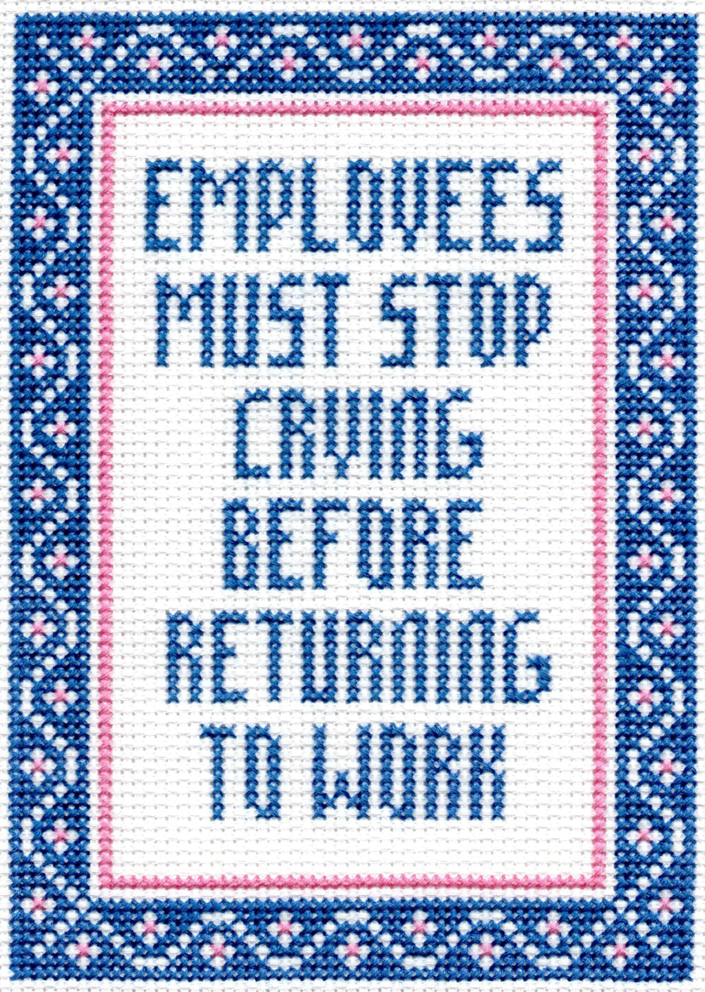 Employees Must Stop Crying Before Returning To Work
